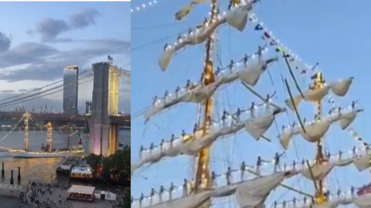 मैक्सिकन नौसेना जहाज हादसे से पहले का वीडियो वायरल, 297 फीट लंबे शिप पर हो रहा था कुछ ऐसा, देख कर फट जाएगा माथा!