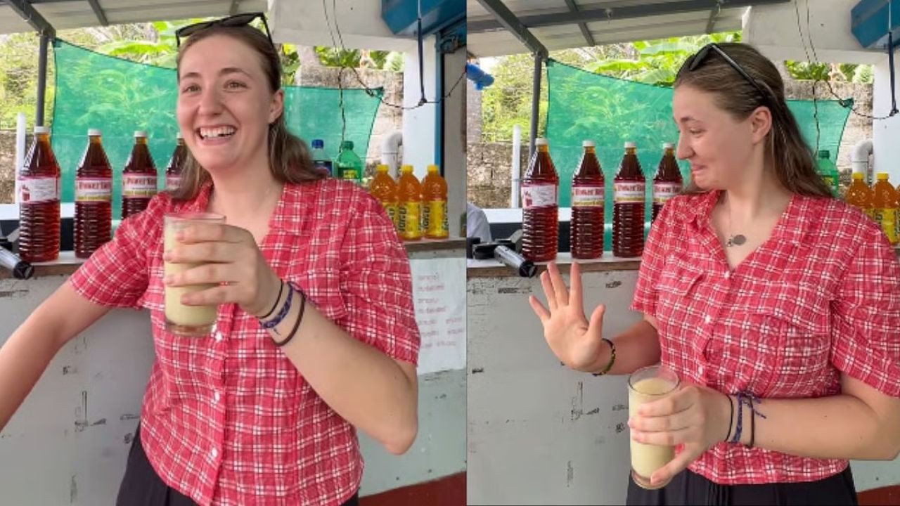 विदेशी महिला ने जिंदगी में पहली बार पिया मसाला सोडा, वीडियो में देखें एक घूंट पीते ही हुआ ये हाल
