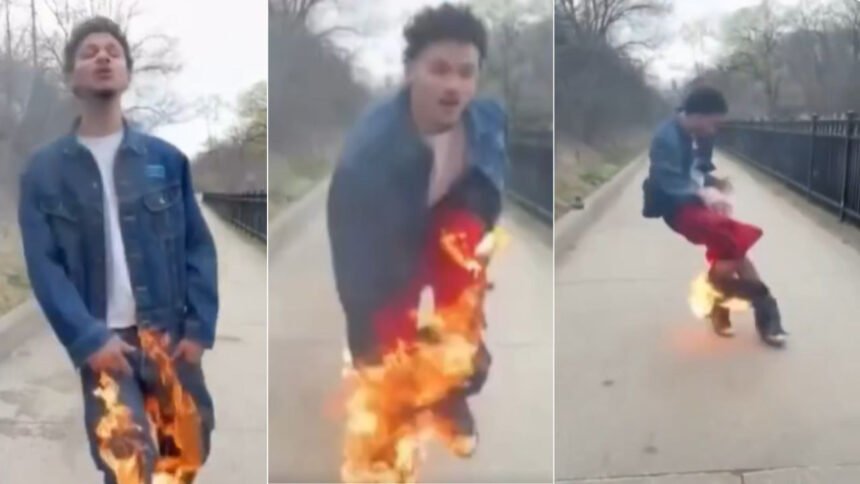 VIRAL VIDEO: सिंगर ने रील बनाने के चक्कर में पैंट में लगा दी आग, फिर शुरू किया गाना, आगे जो हुआ..