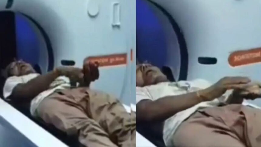 'पॉवर ऑफ तंबाकू...', MRI मशीन पर लेटे-लेटे खैनी मसलने लगा आदमी, वीडियो देख लोगों ने खूब उड़ाया मजाक