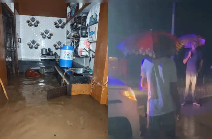 राजस्‍थान में भयंकर बार‍िश, घरों में भरा पानी, लोग छतों पर चढे, IMD ने जारी की चेतावनी