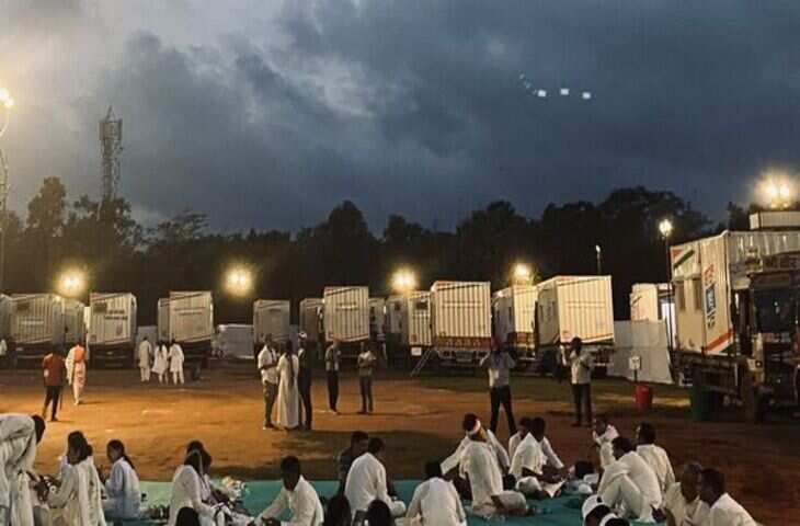 होटल नहीं वोटर अधिकार यात्रा के दौरान Rahul Gandhi ने इस कंटेनर में बिताई रात, वीडियो में देखे च[चप्पे-चप्पे पर तैनात थी सुरक्षा 