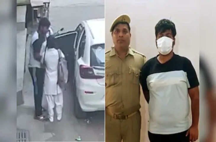 Noida में दिनदहाड़े छात्रा के अपहरण से मचा हड़कंप! कार में जबरन बैठाते हुए CCTV में कैद हुआ बदमाश, देखे VIDEO 
