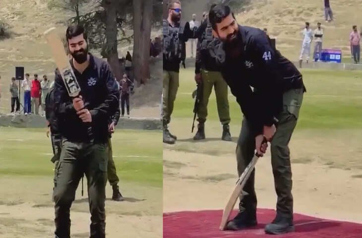 युवाओं के साथ क्रिकेट खेलते हुए वायरल हुआ भारतीय सेना के जवान का VIDEO, चंद सेकेंड की क्लिप बनी इन्टरनेट सेंसेशन 