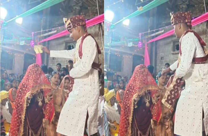 यहाँ भी कर्म की जगह हो गया कांड! दूल्खे ने किया कुछ ऐसा कि दुल्हन पर चढ़ गई भीड़, वायरल क्लिप देख नहीं रुकेगी हंसी 